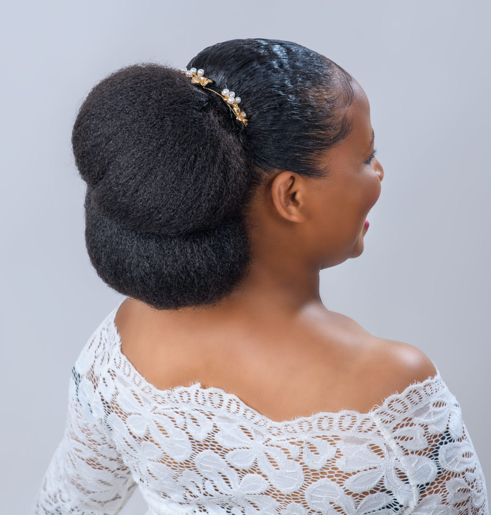 African woman afro hair bridal hairstyle Afros and Mo